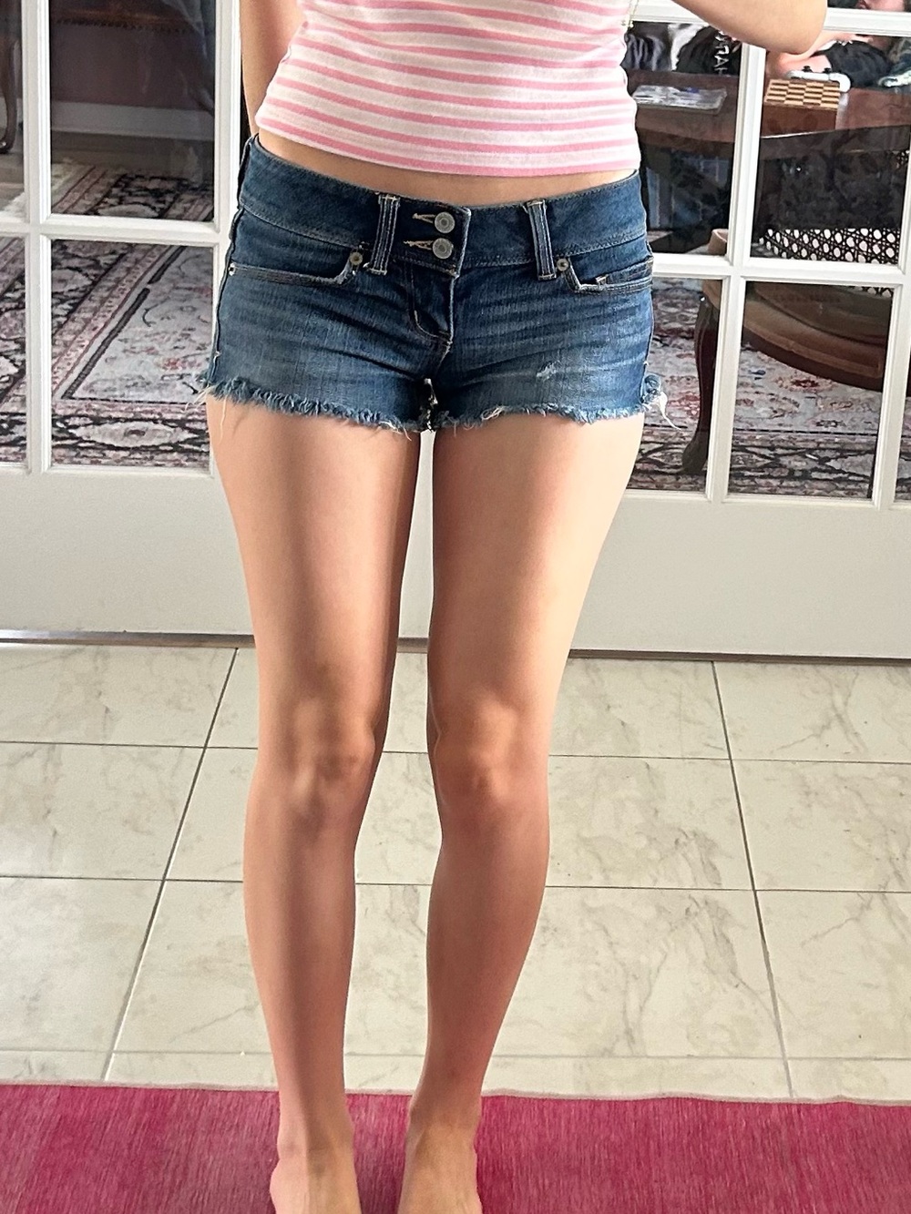 Y2K Ultra Low-rise micro shorts AE
